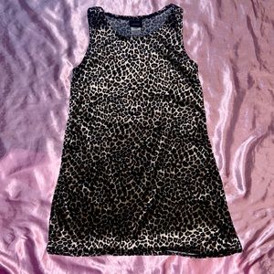 Velvet cheeta top